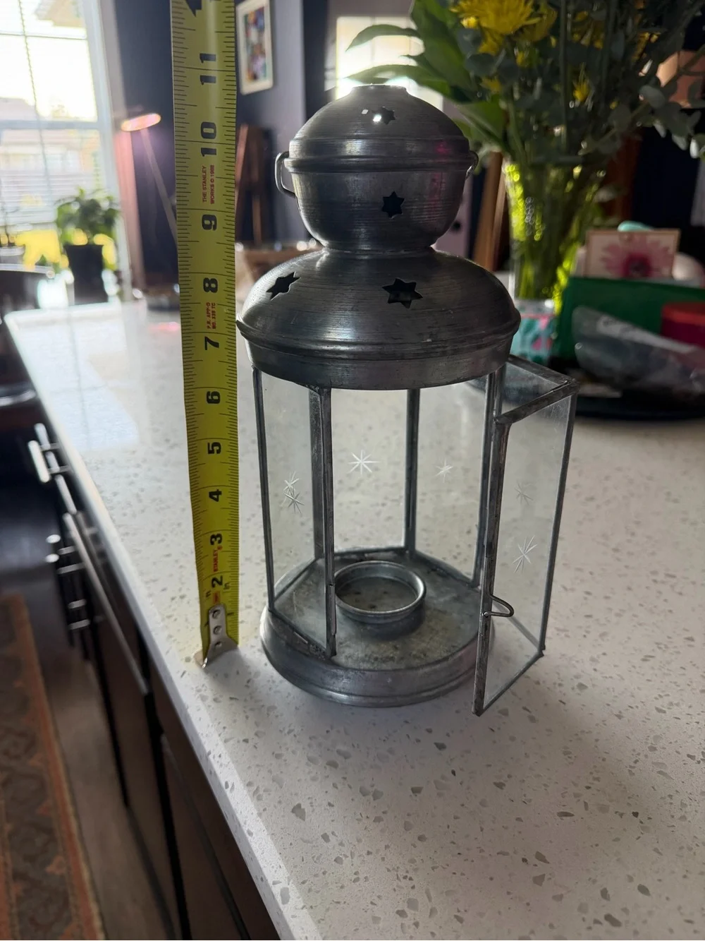 Metal Lantern Candle Holder